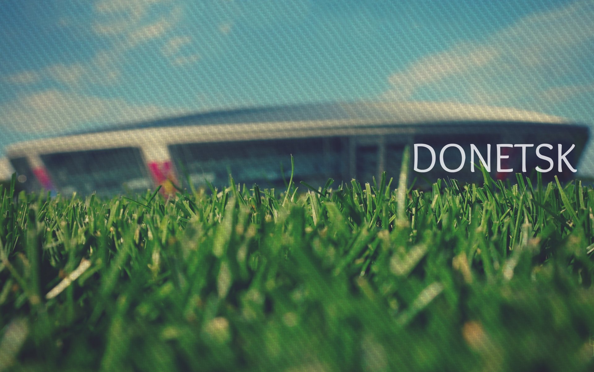 donetsk donbass arena stadio erba macro giorno