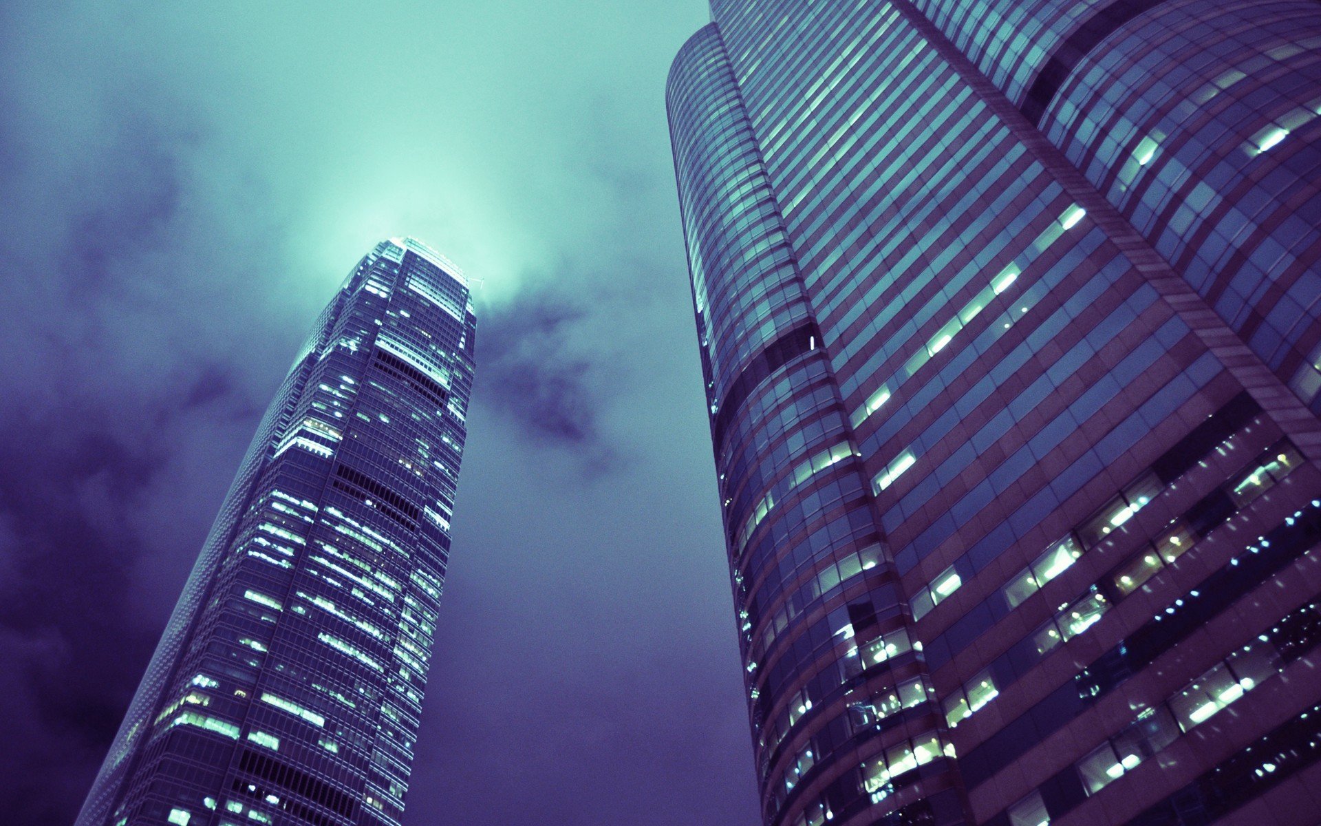 hochhäuser wolkenkratzer gebäude häuser hongkong