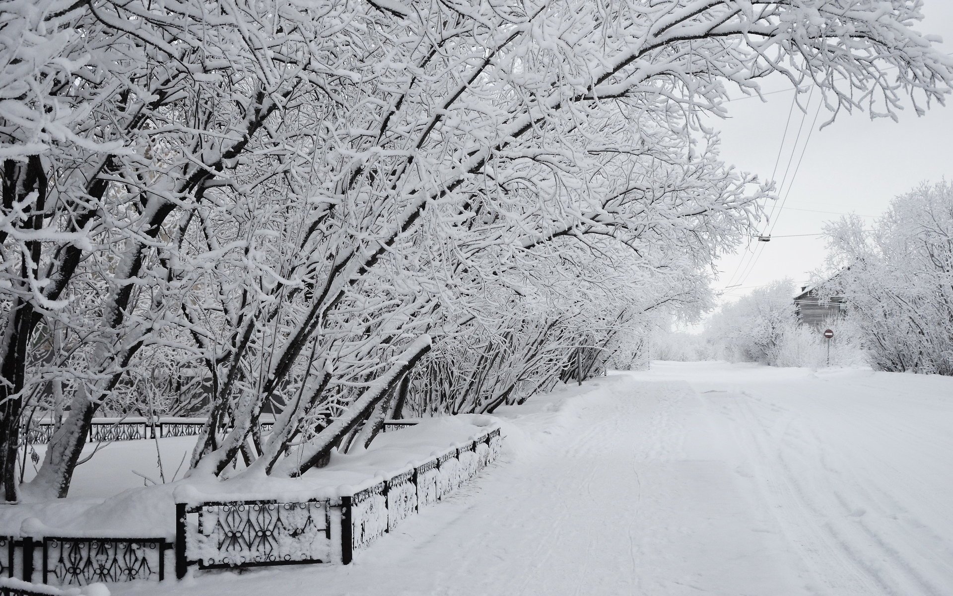 schnee winter stadt