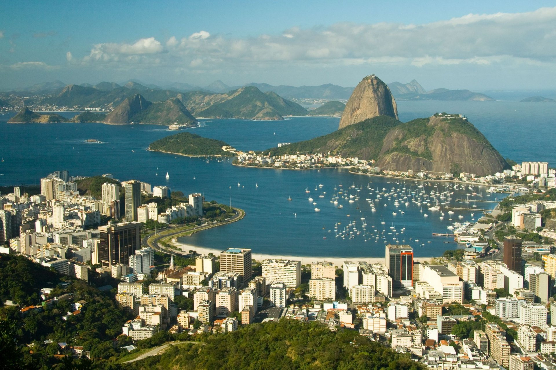 miasto rio de janeiro zatoka molo brazylia