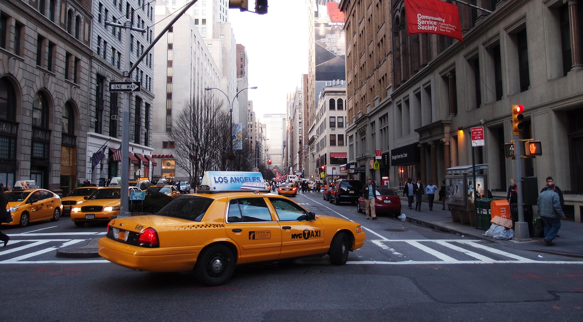 nueva york taxi calle