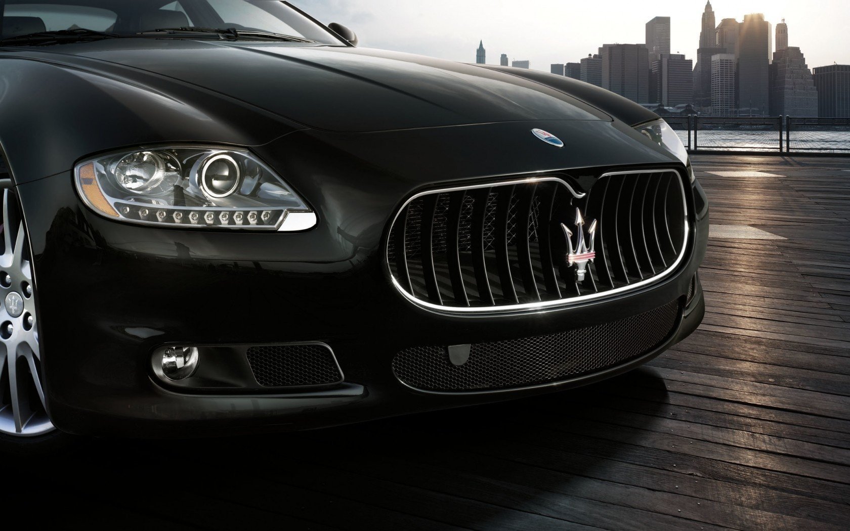 quattroporte перед черный maserati фары