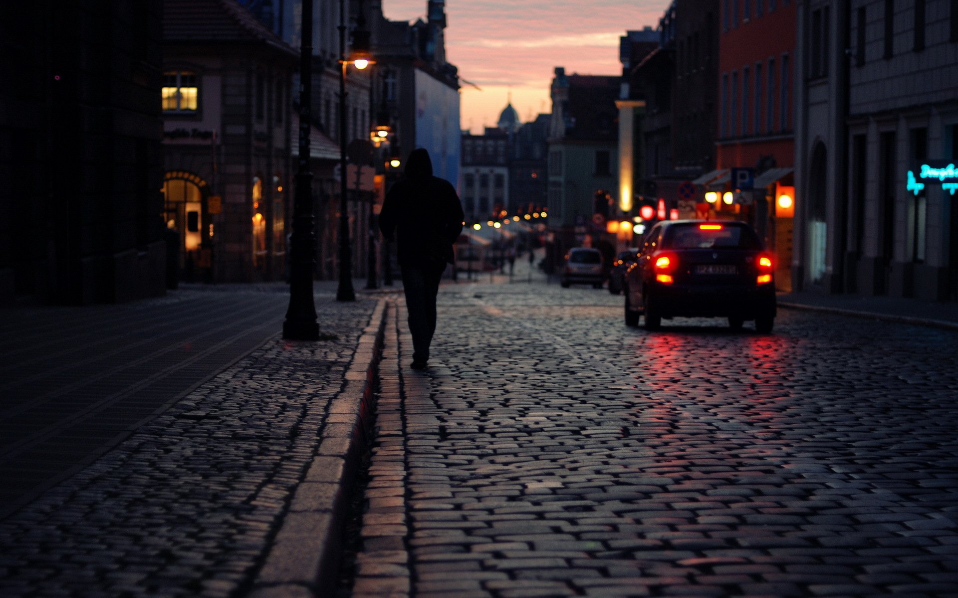 ciudad noche calle