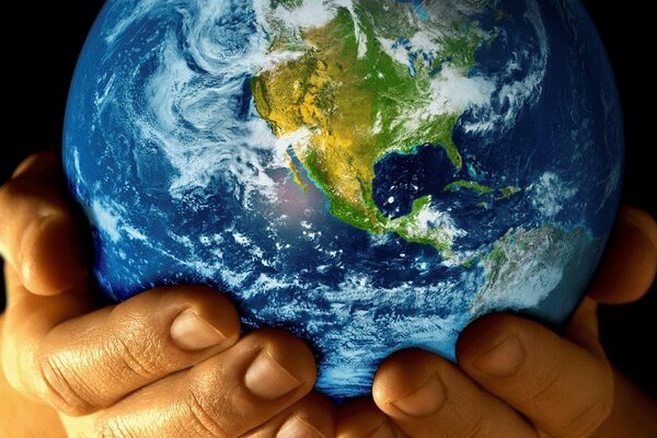 To hold the planet Earth in your hands