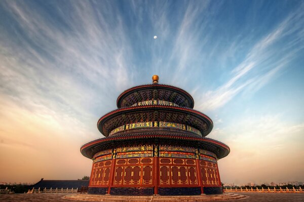 Temple du ciel en Chine à la lumière de l aube