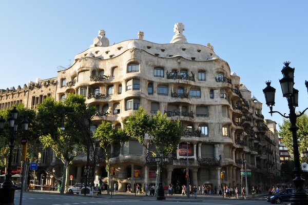 Hiszpania, BARCELONA budynek Antonio Gaudiego