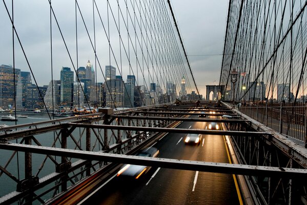 Bridge over the river in the city