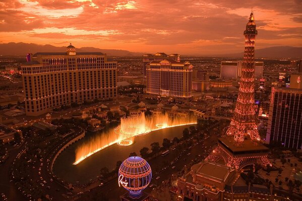 Ils sont la ville de la nuit à LasVegas