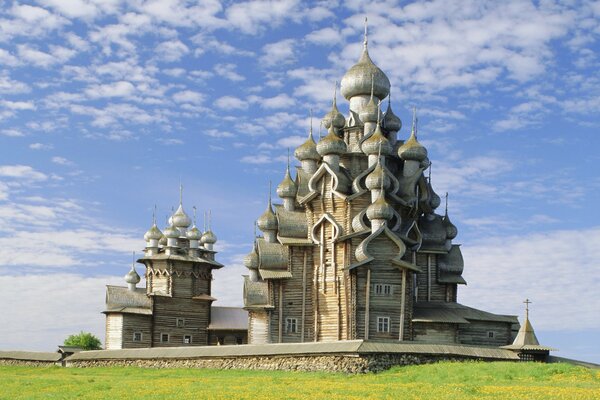 Transfiguration Church against the sky