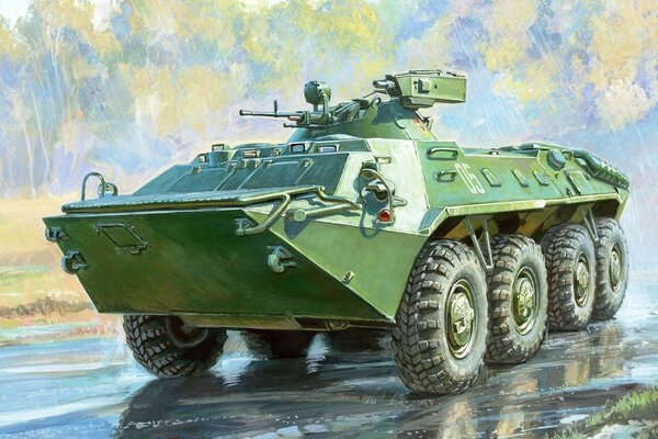 BTR-art sur le thème de l équipement militaire de la Russie