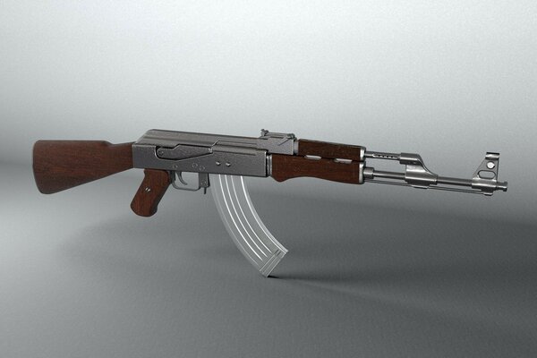 Modelo del fusil Kalashnikov AK-47