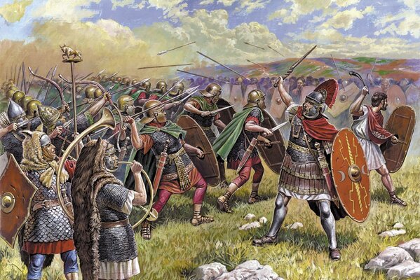 Рисунок на тему войны в Древнем Риме