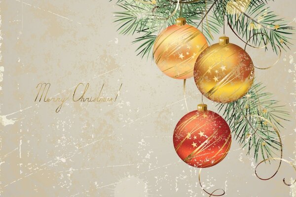 Bella immagine di Natale sul desktop con albero di Natale