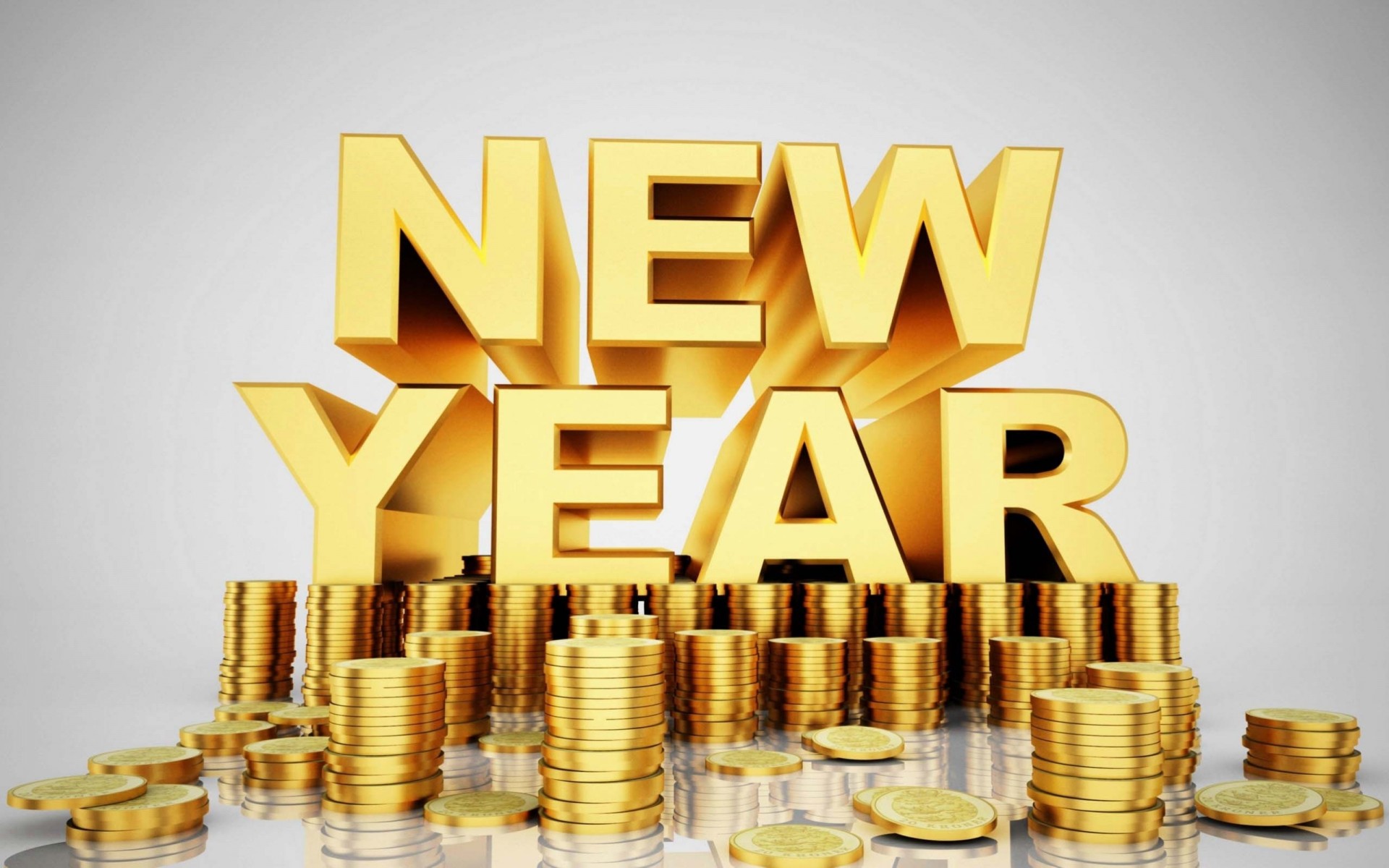 new year gold money