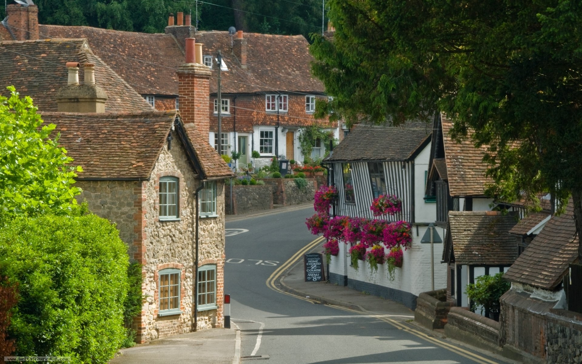 royaume-uni angleterre comté kent village maisons