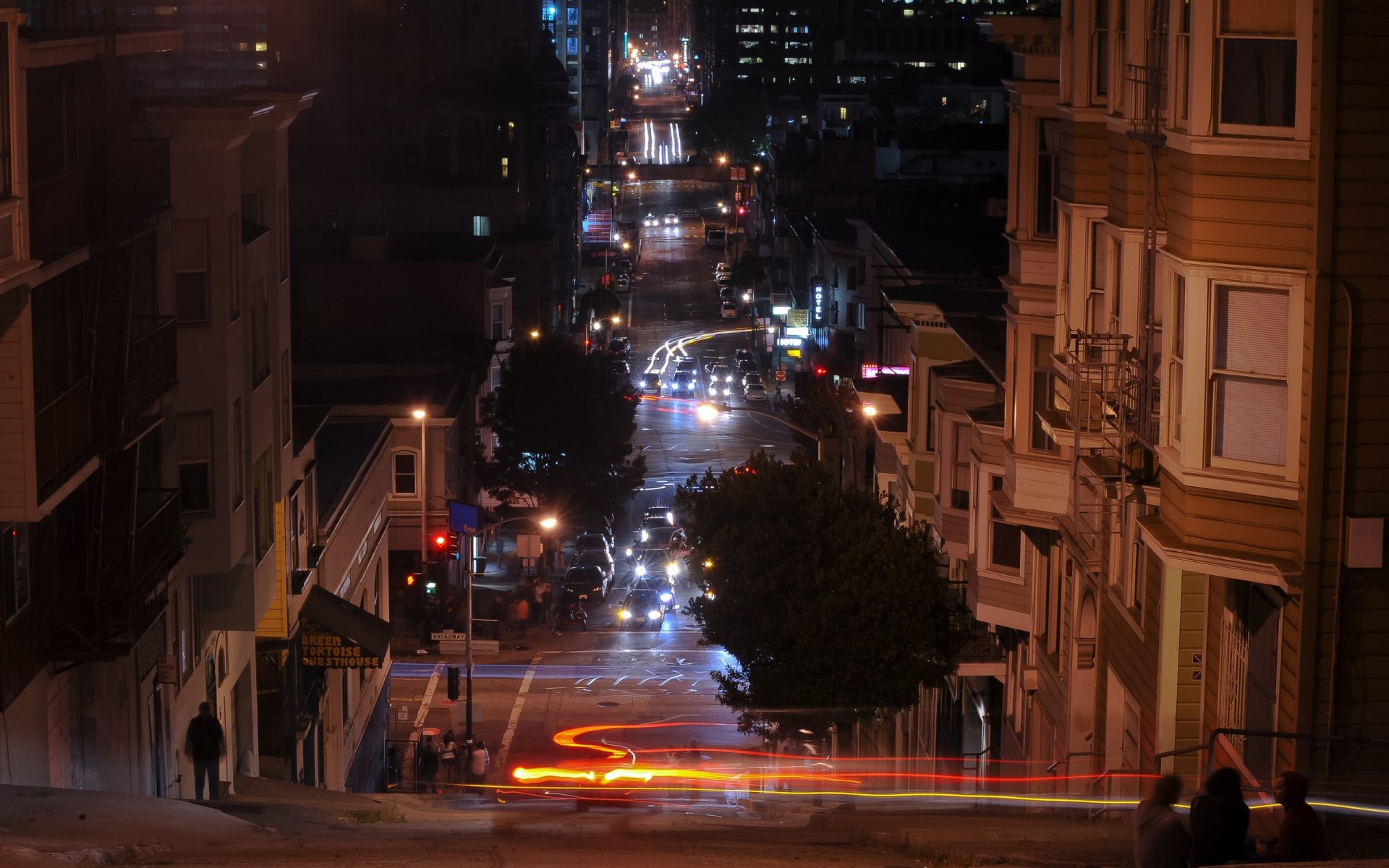 san francisco california noche luces