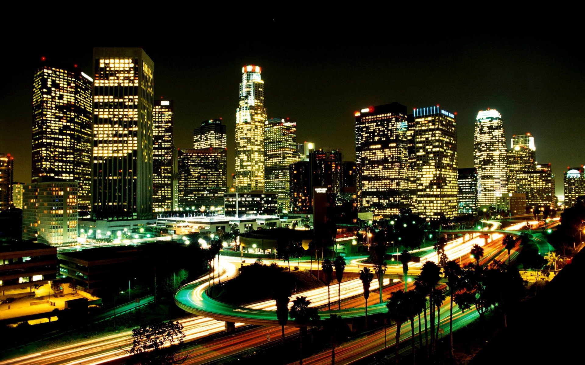 los angeles la usa nacht lichter