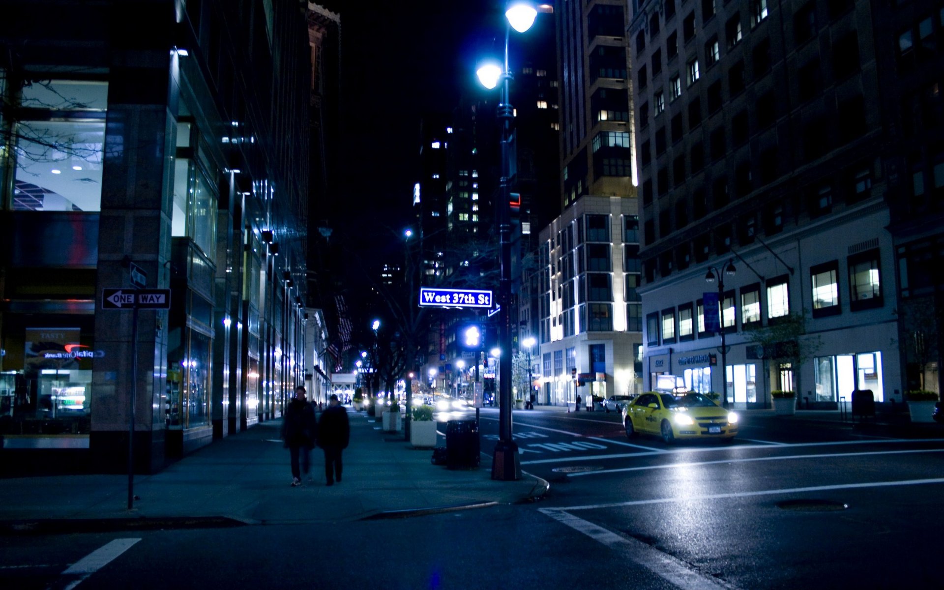 new york night street