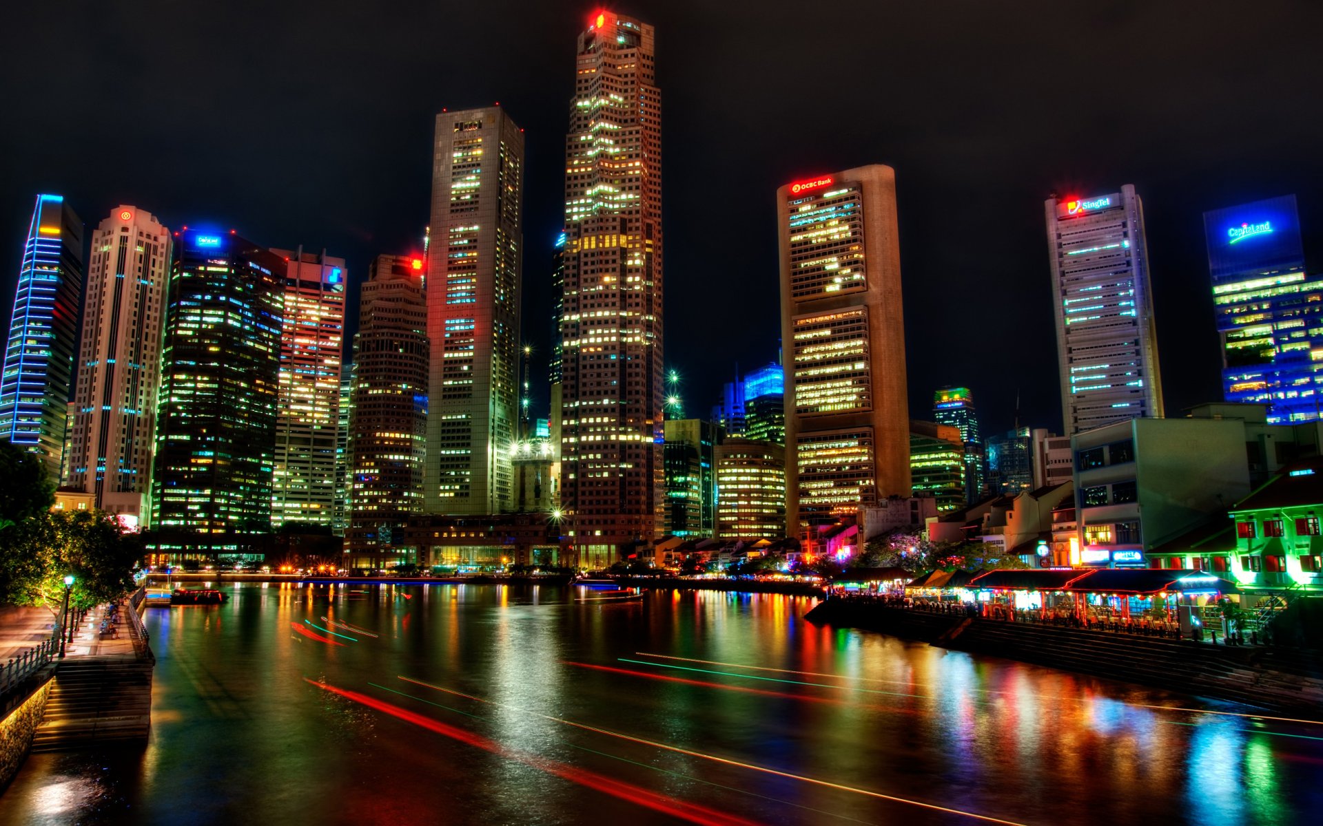 singapur río festival noche