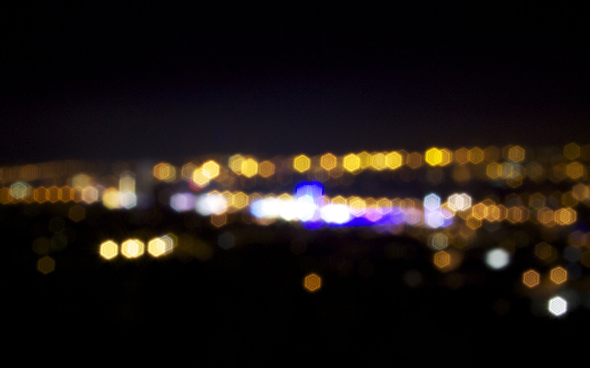 città luci bokeh