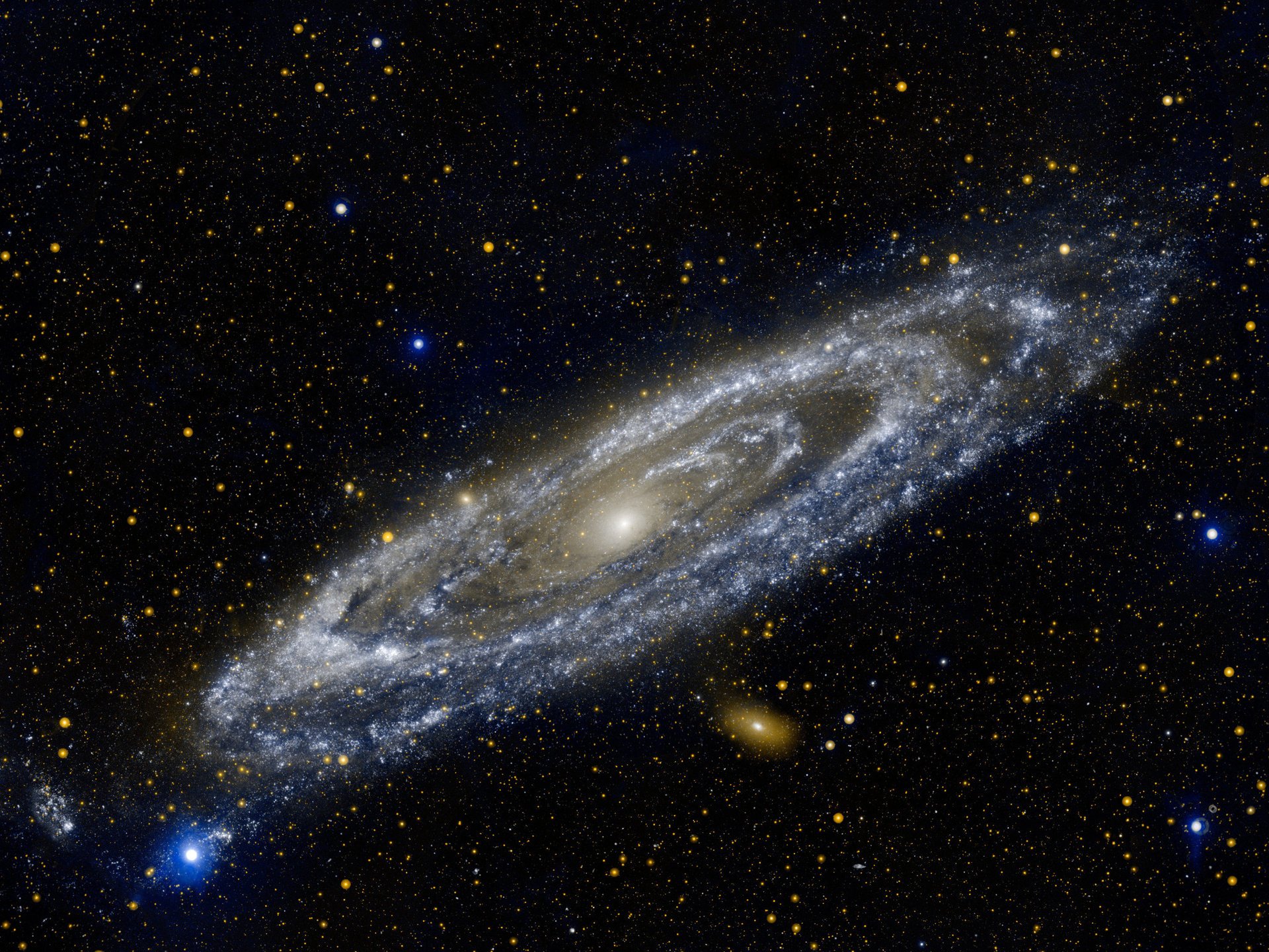 galex young ultraviolet galaxy andromeda m31