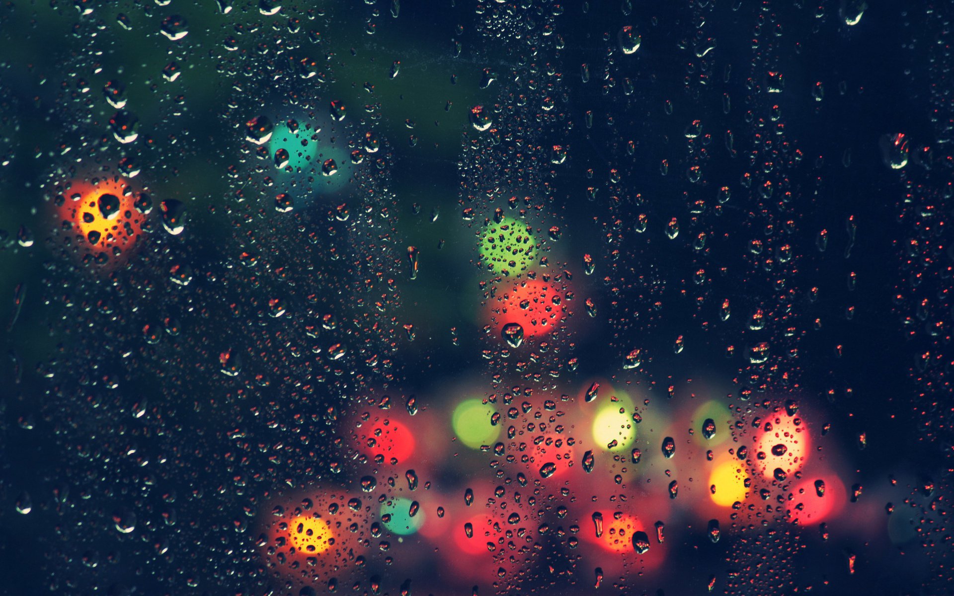 glass drops rain