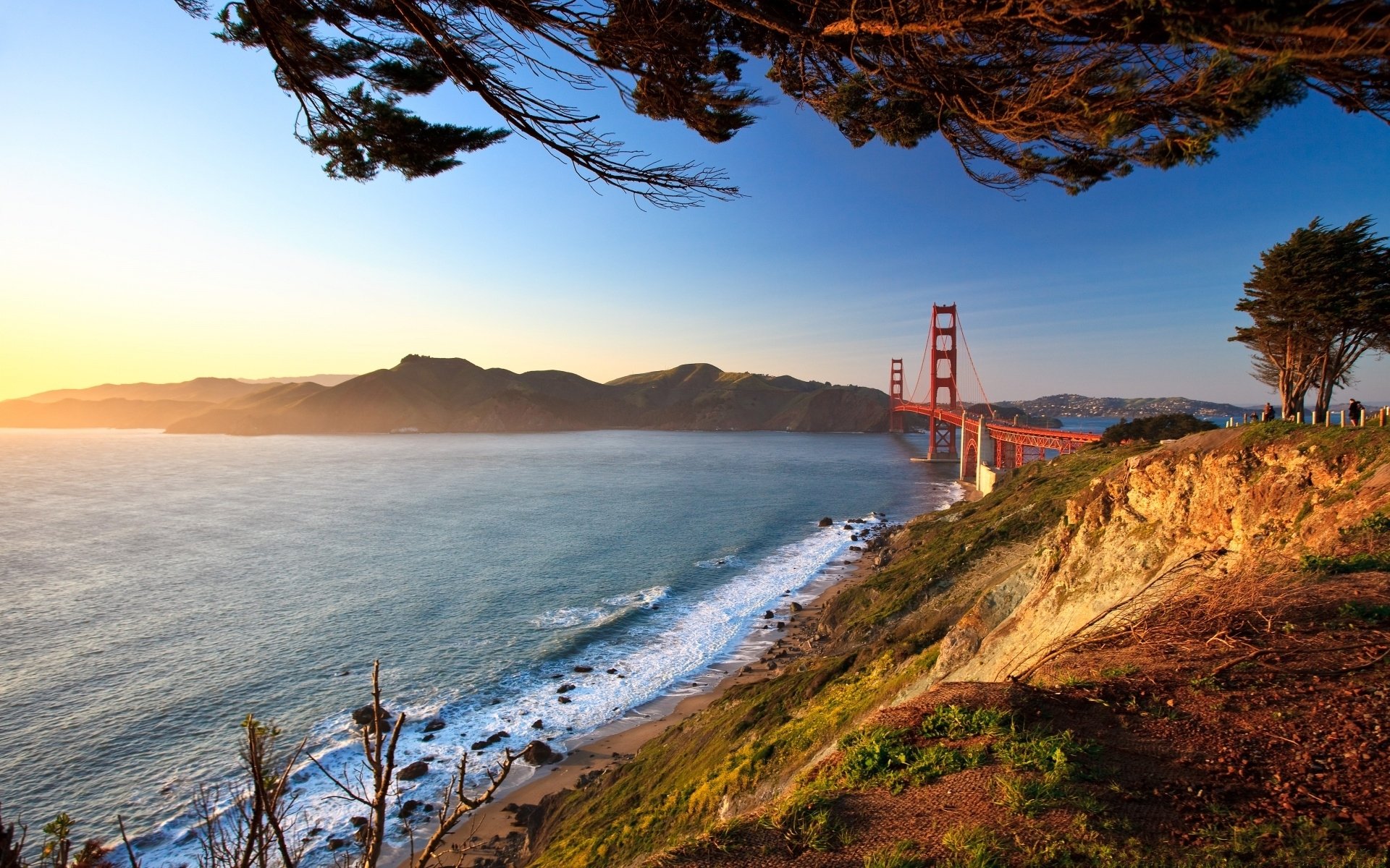 san francisco golden gate paisaje paisaje ciudad puente vista ángulo foto fotos puentes carretera