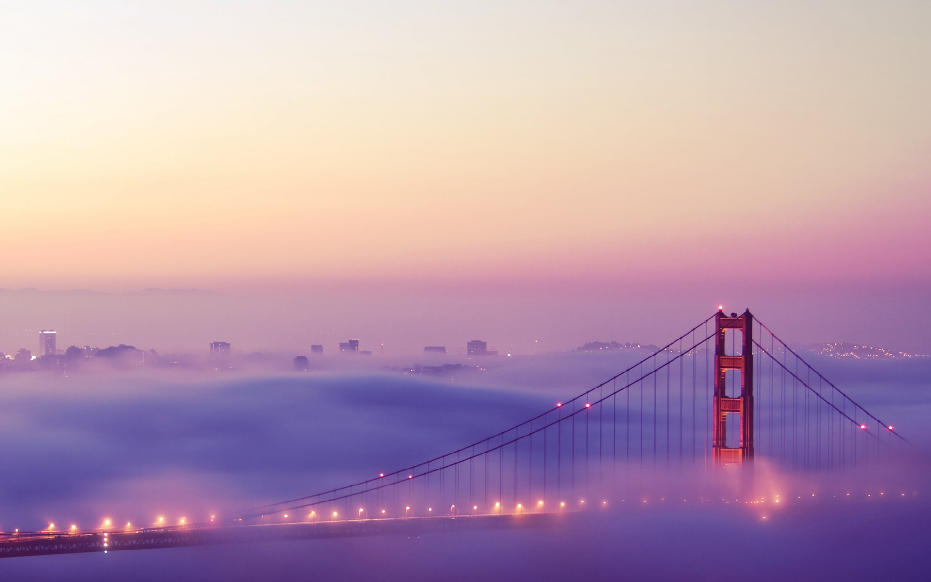 san francisco golden gate bridge san francisco brouillard lumières