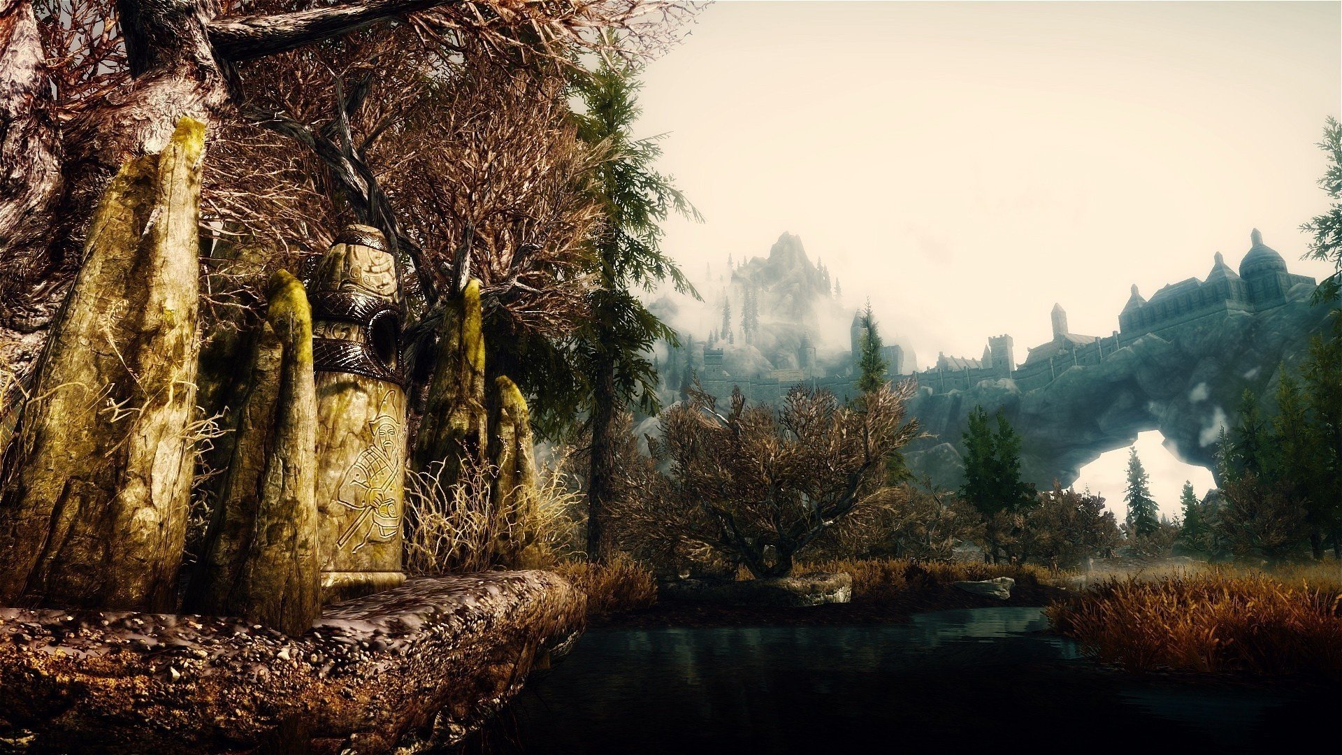 spiel the elder scrolls 5 skyrim rendering skyrim stein natur