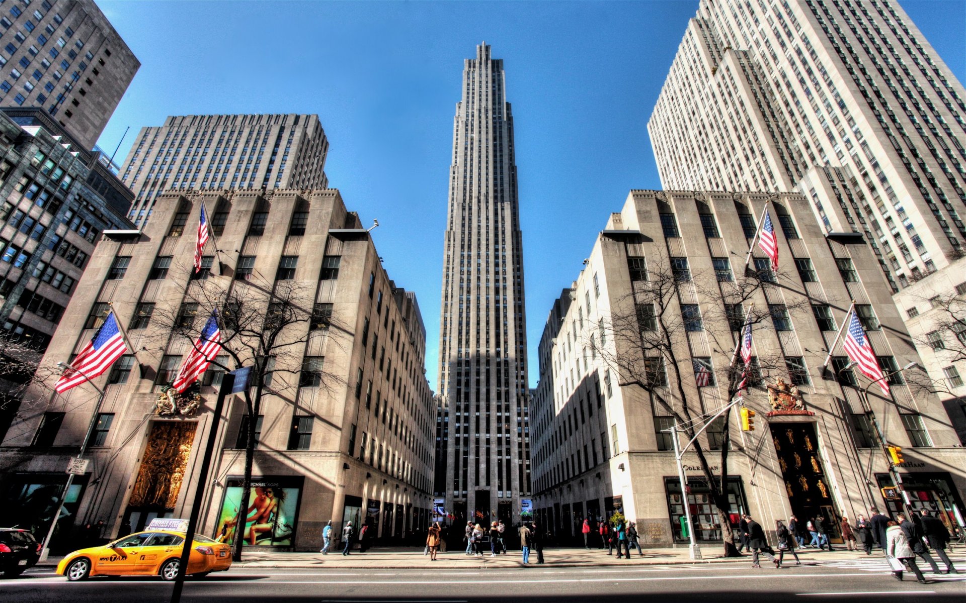 rockefeller center nueva york 5th avenue ee.