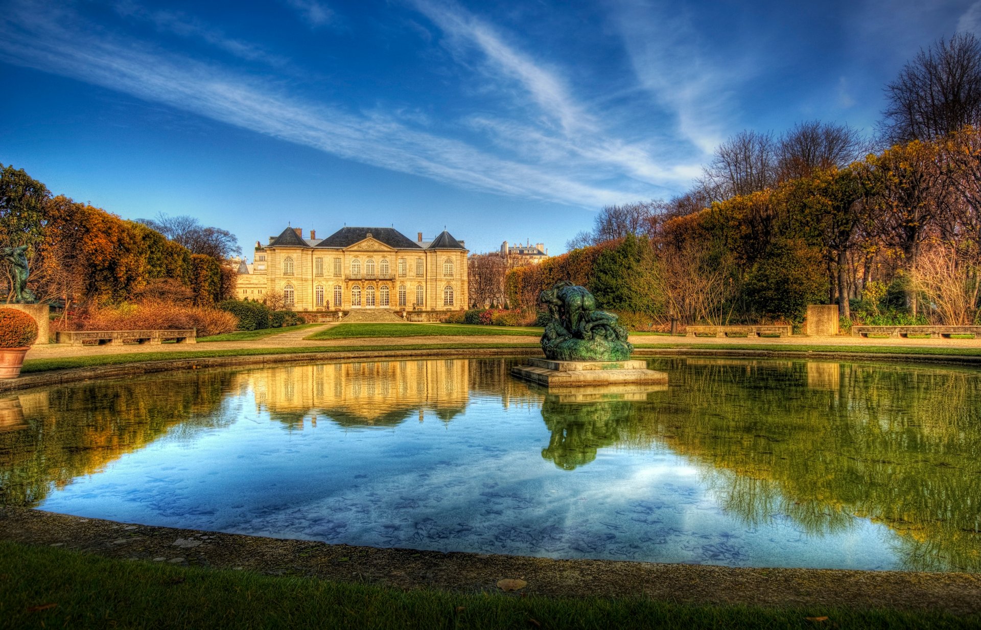 parigi fontana tenuta acqua francia casa cielo