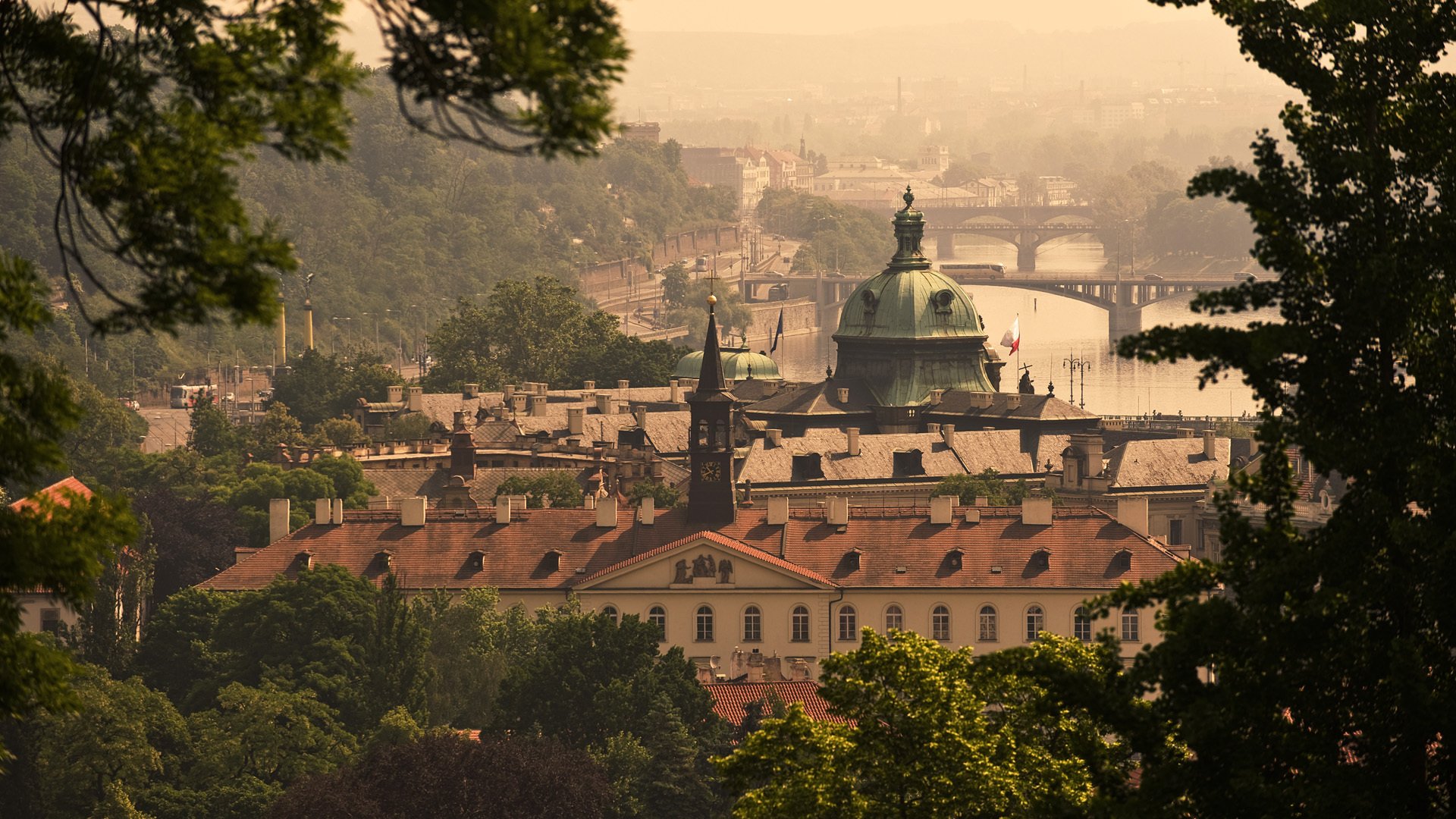 prague czech republic bridge river