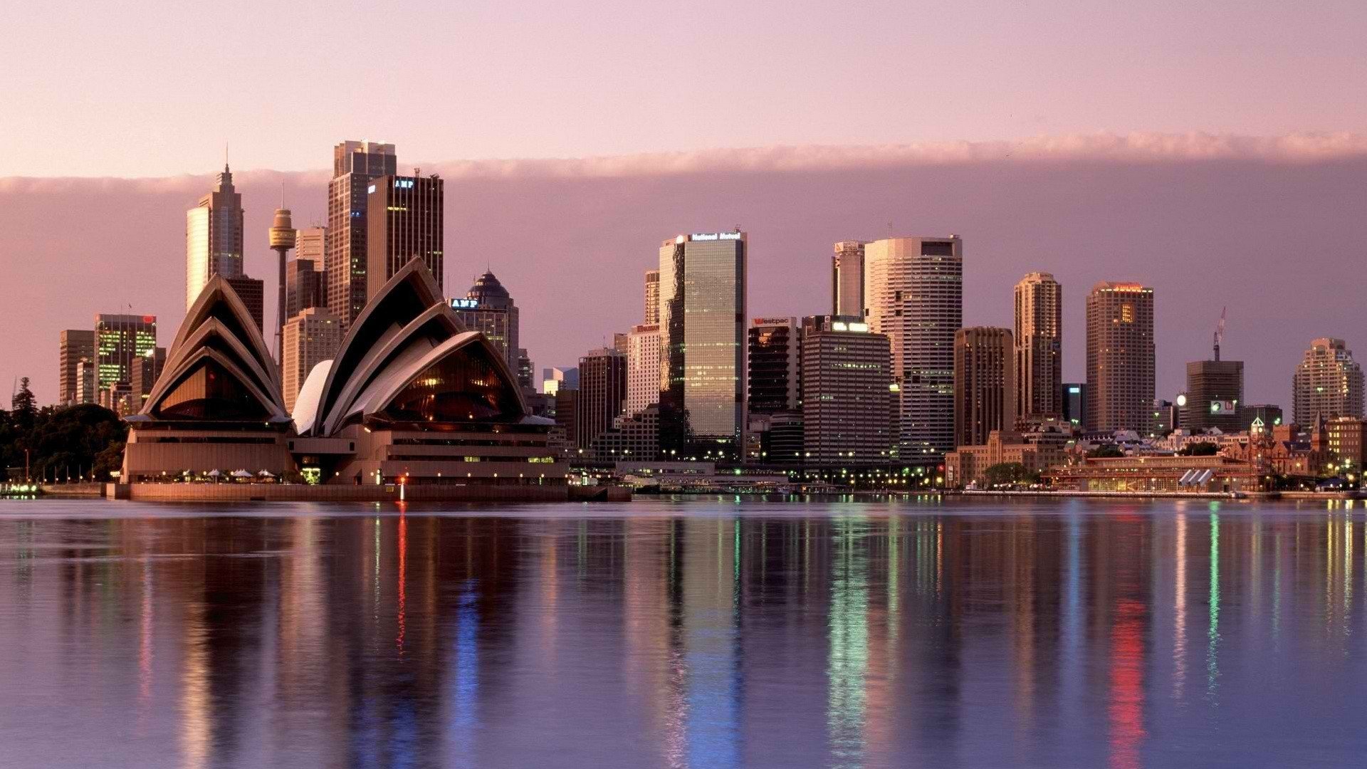 australia sydney water town sky