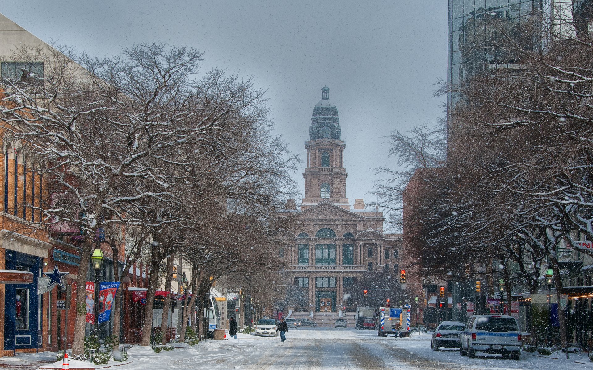 palacio de justicia fort worth texas estados unidos nieve