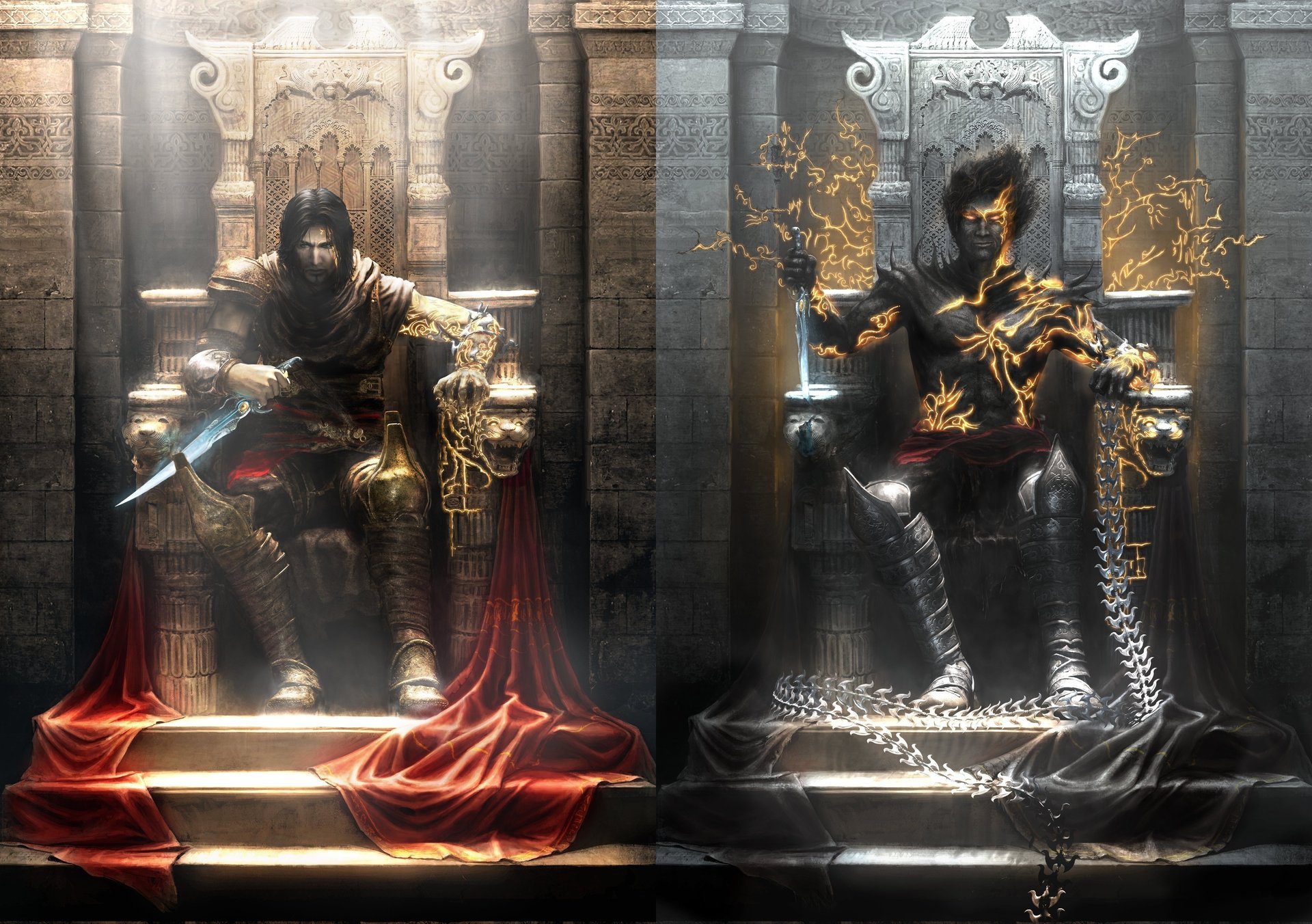 prince of persia dark prince принц персии game wallpapers the two throne