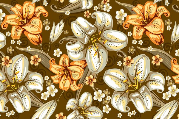 Texture de motif de fleurs sans couture