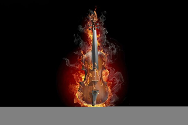 Feu créatif cher violon