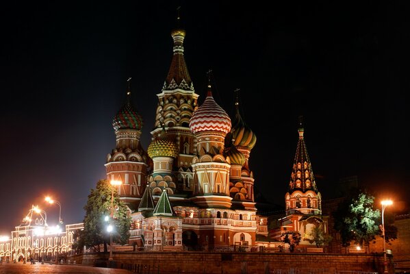 Beautiful night photo of the temple