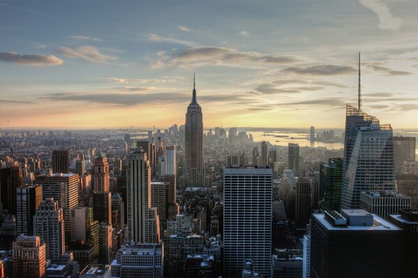 Vista de nueva York desde arriba