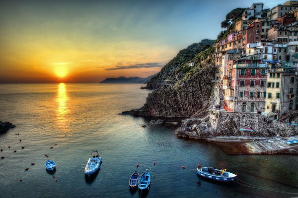 Italia romantica al tramonto