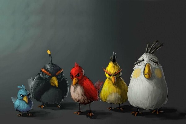 Angry birds w minimalizmie