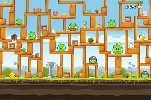 Angry birds, a fun game