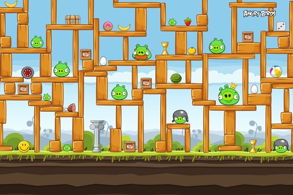 Angry birds, un jeu amusant