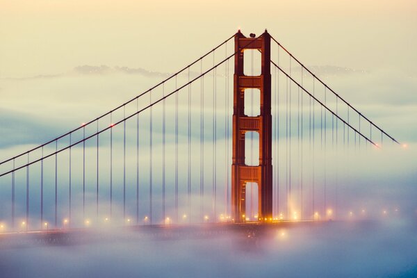 In San Francisco, lights were lit due to poor visibility