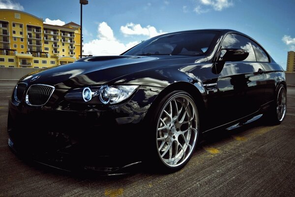 BMW car - black handsome