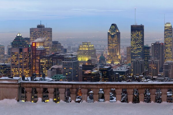 Beau Montréal en hiver