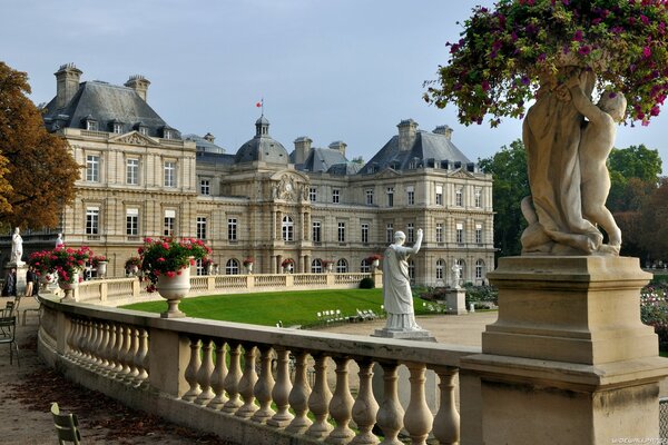 Castle in summer in France