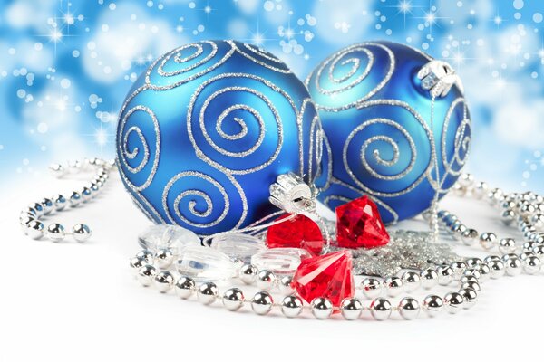Decoraciones de árbol de Navidad bolas de diamantes de imitación y perlas