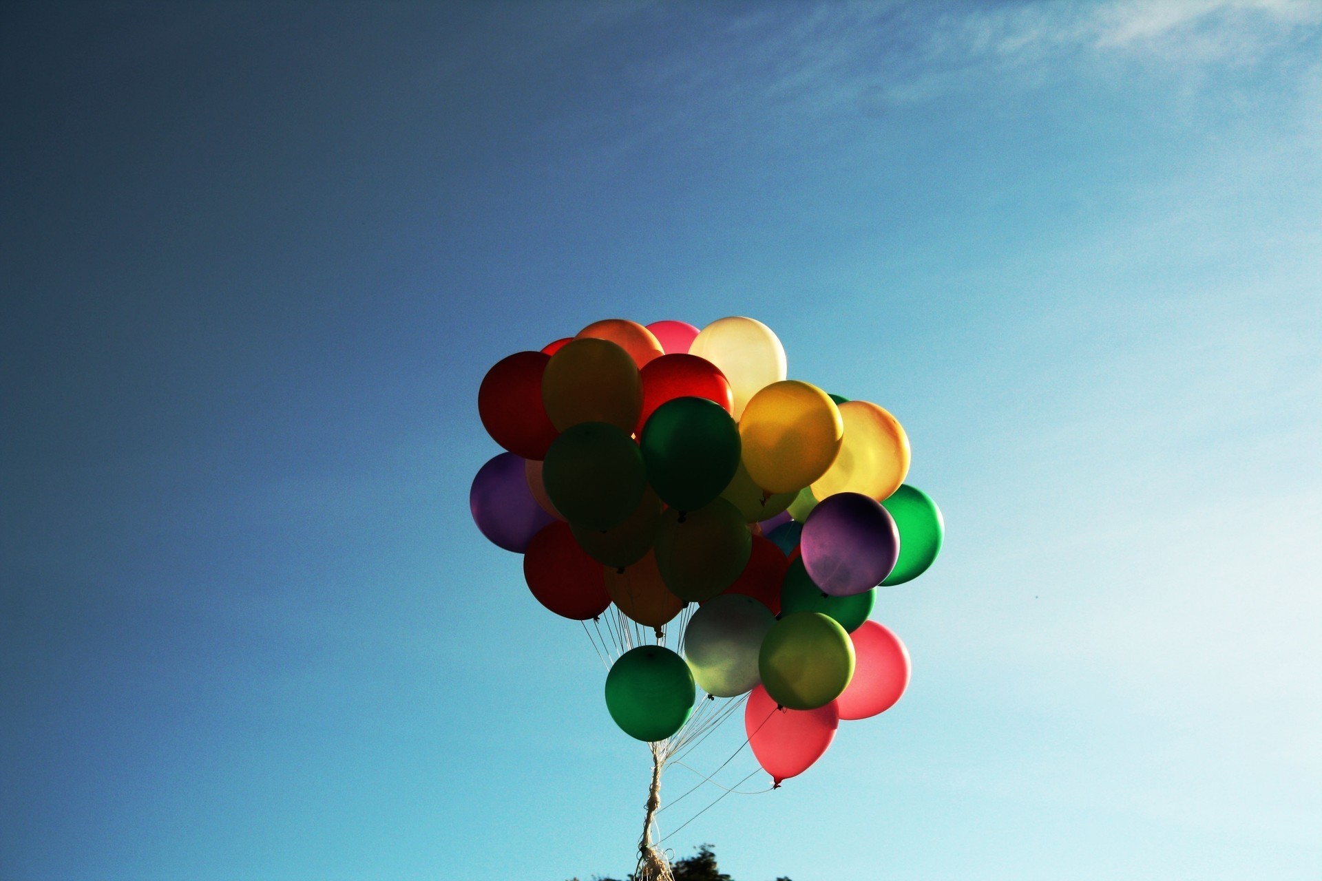 cielo colorido globo