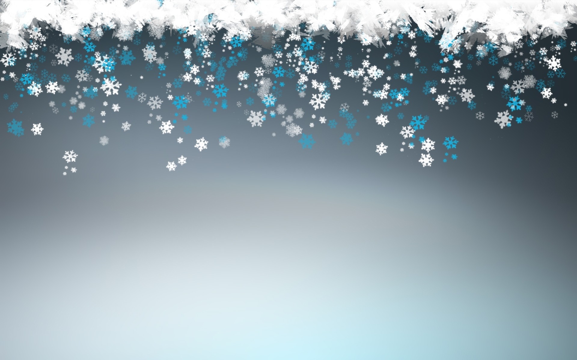 winter blue new year snowflake